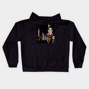 Tokyo Street Lights at Night Kids Hoodie